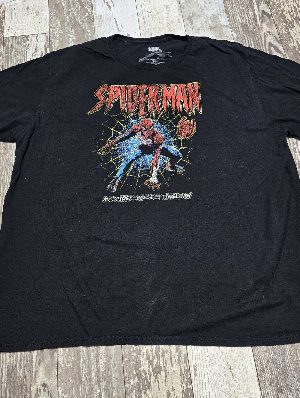 Marvel Spider-Man "My Spidey-Sense is Tingling" Graphic T-Shirt Size 3XL